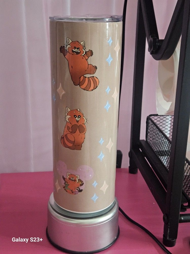 20oz Stainless Steel Tumbler - Sunflower Elephant "Be Yourself" Design