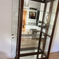 Cherry wood Curio Cabinet 