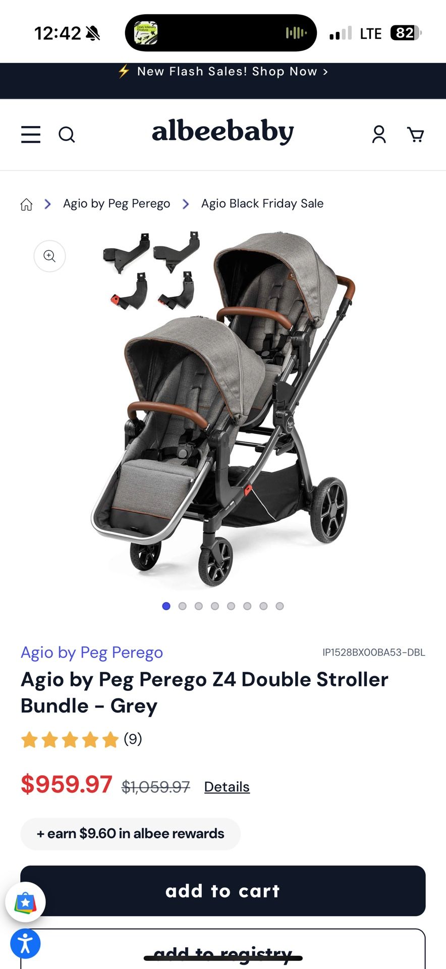 Agio by Peg Perego Z4 Double Stroller