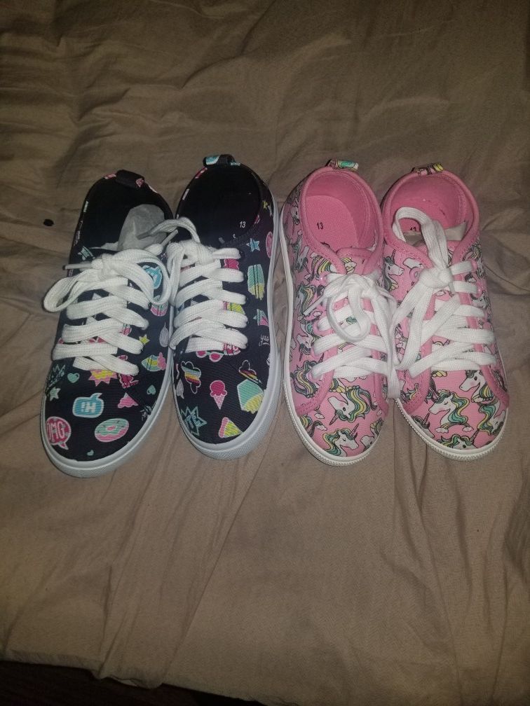 New shoes size 13 in kids 25 for both