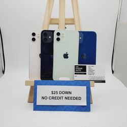 Apple iPhone 12 - $25 Down To Take Home In Payments - NO CREDIT NEEDED