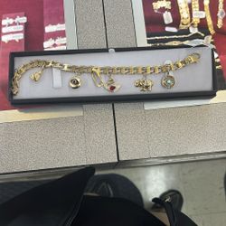 14k Charm Bracelet 