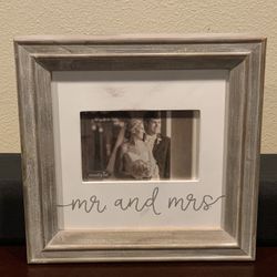 Mud Pie Mrs. Wedding Picture Frame