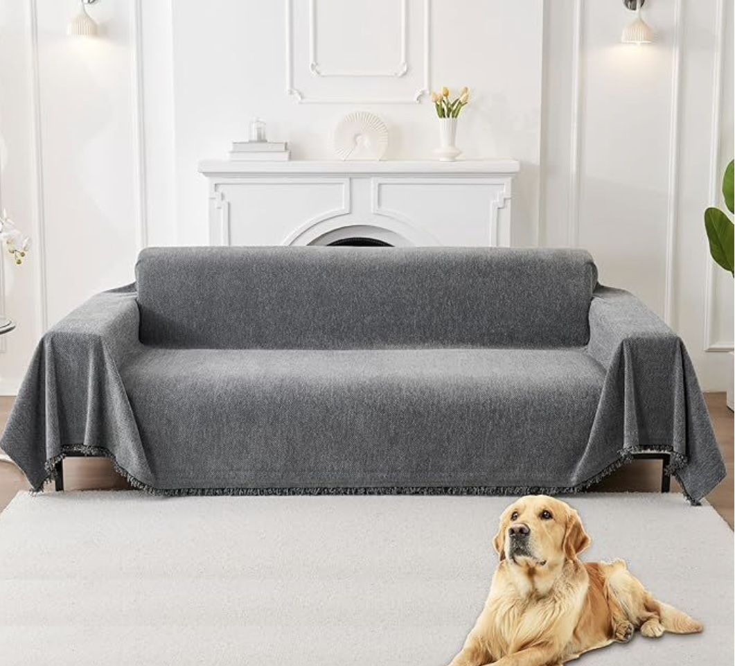 HAOMAIJIA Non Slip Couch Cover Sofa Covers for 3 Cushion Couch Washable sectional Couch Covers for Dogs pet Furniture Protector Couch Cover Blanket fo