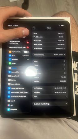 iPad a16 128 gb