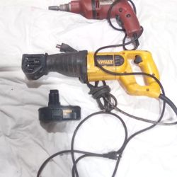 Dewalt Sawzaw+Hilti Drill+Battery 