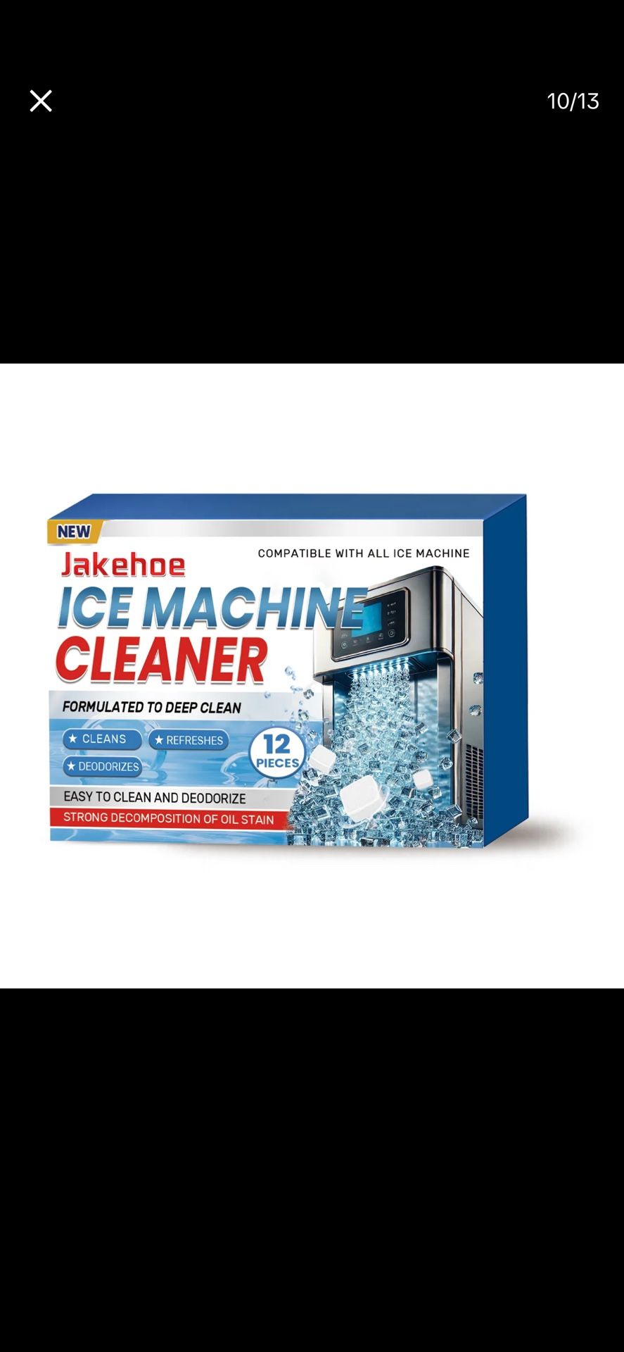 Ice Machine Cleaner Maker Descaler - Clean Tablets Compatible with Frigidaire, Opal, GE Profile, Kitchenaid, Nickel Safe Scale Remover for Countertop,