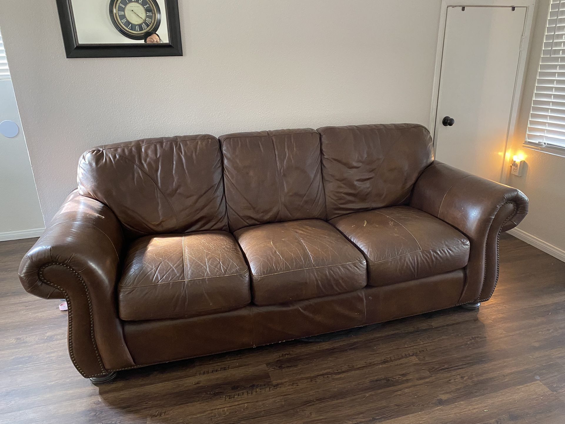 Leather Sofa / Make an Offer. 
