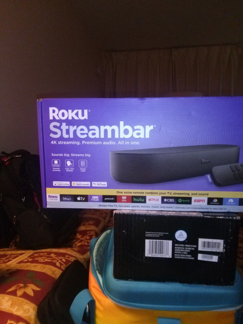 Roku Stream bar 4K Premium Audio. All In One.