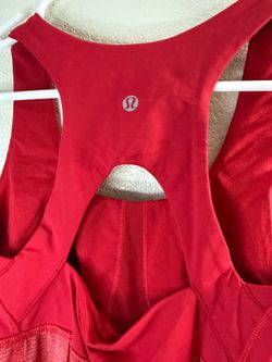 Lululemon Run: Your Heart Out Tank Two Tone Red Size Medium