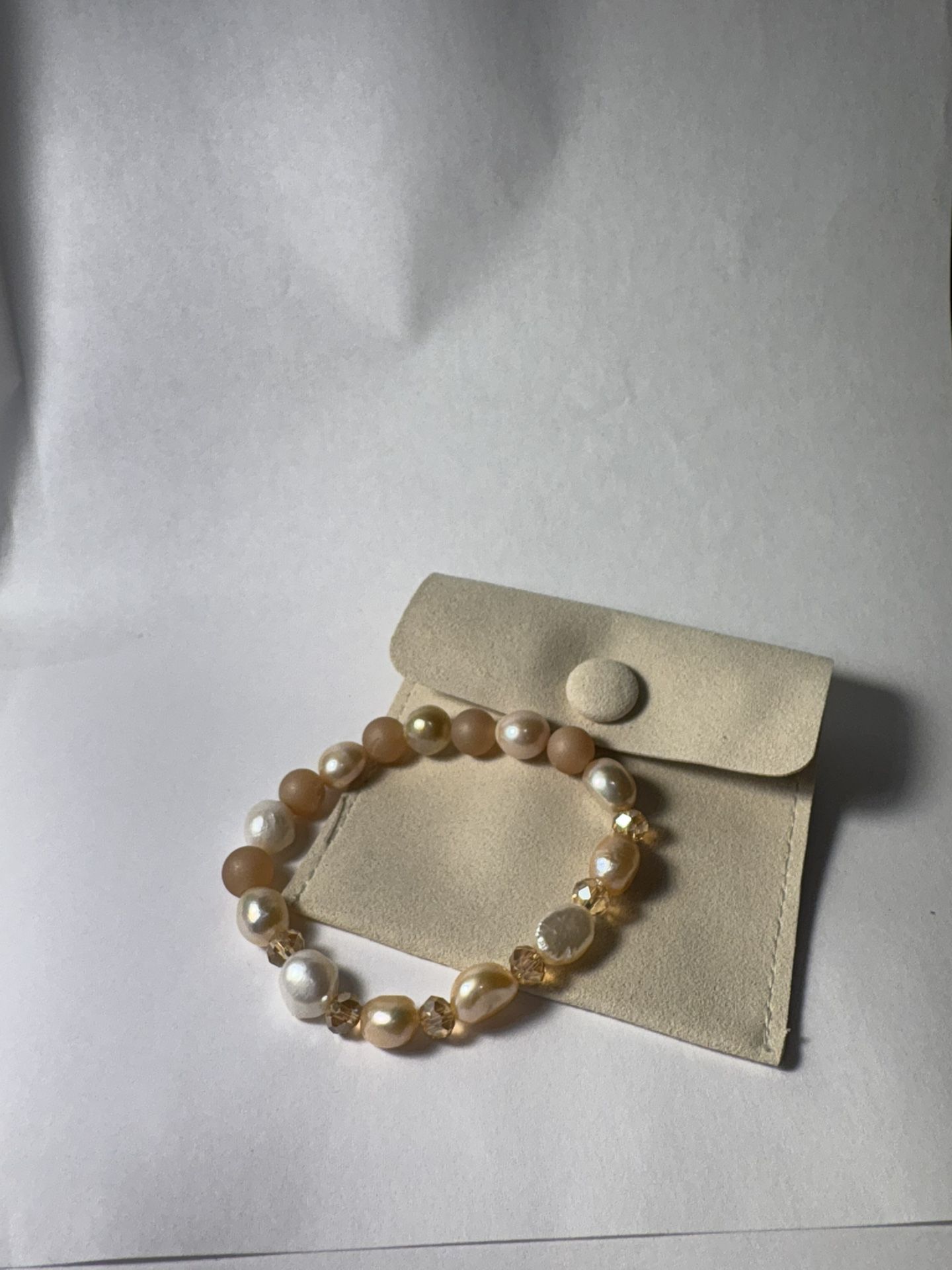 Champagne Freshwater Culture Pearl Bracelet 
