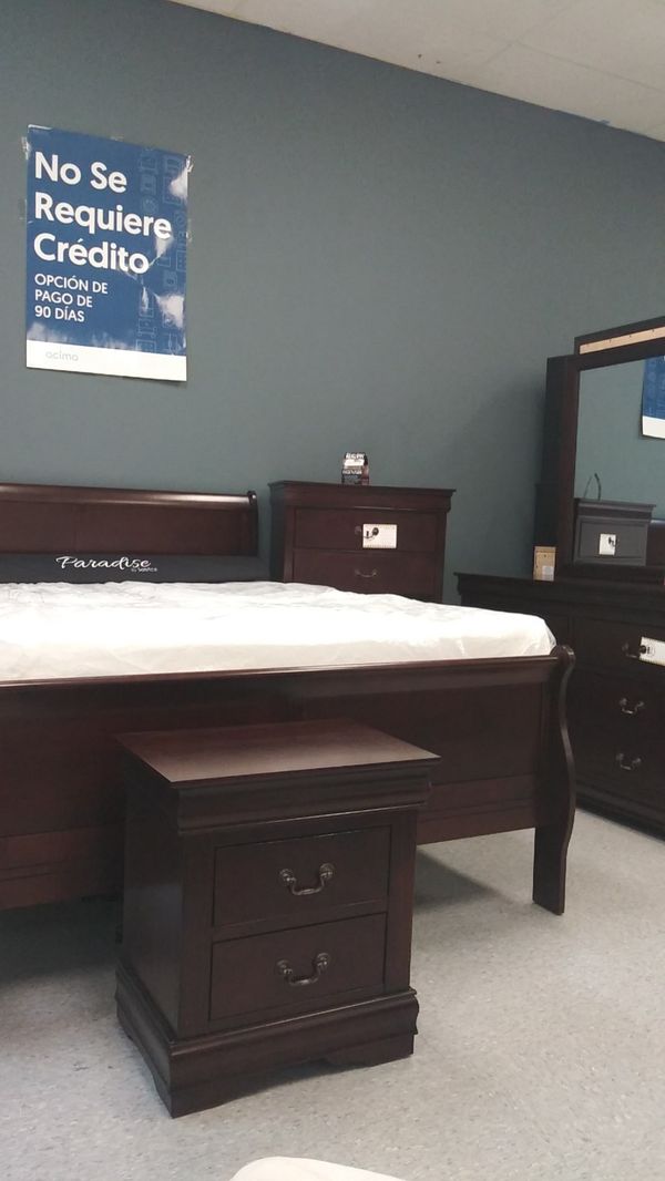 Queen 5 piece bedrooms sets mattress not included for Sale ...