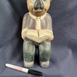 Vintage 1950s-60s Handcarved, Bear, Made In Thailand, Mandalay Box Company 