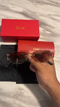 Cartier diamond cut sunglasses