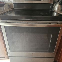 30 in. 5 Burner Element Smart Free-Standing Electric Range in Stainless w/EasyWash Oven Tray