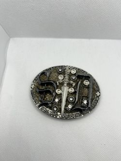 Silver Dagger Belt Buckle 