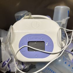 LOW PRICE MOVING- BABY MILKER LANSINOH BRAND + BOTTLES 