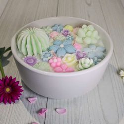 Havana Glow Artisan Floral Candle, Jasmin And Magnolia Blossom Scented 