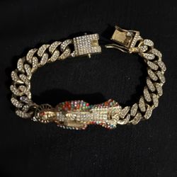 Gold Plated Buss Down Reaper Braclete 