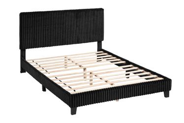 Black full size bed frame