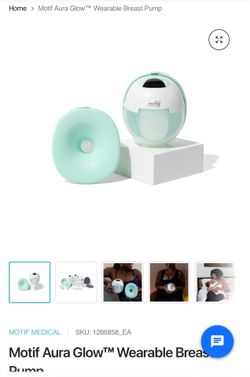 Motif aura glow breast pump