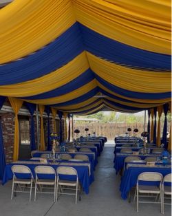 20x40 canopy with draping $600