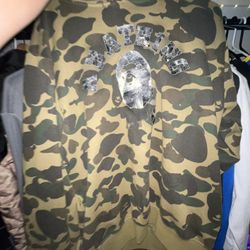 Green Bape Hoodie Pullover