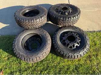 2025 Mercedes Sprinter 3500 Rims & BFGoodrich KO2 LT245|75R16 Tires Black DUALLY 16" Wheels 6x205