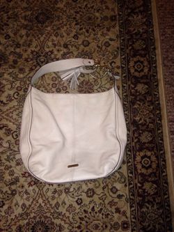 Leather Ivory Coach handbag
