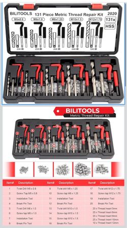 Helicoil Thread Repair Kit Metric