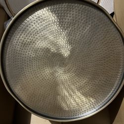 Manila Round Hammered Drum Coffee Table -threshold 