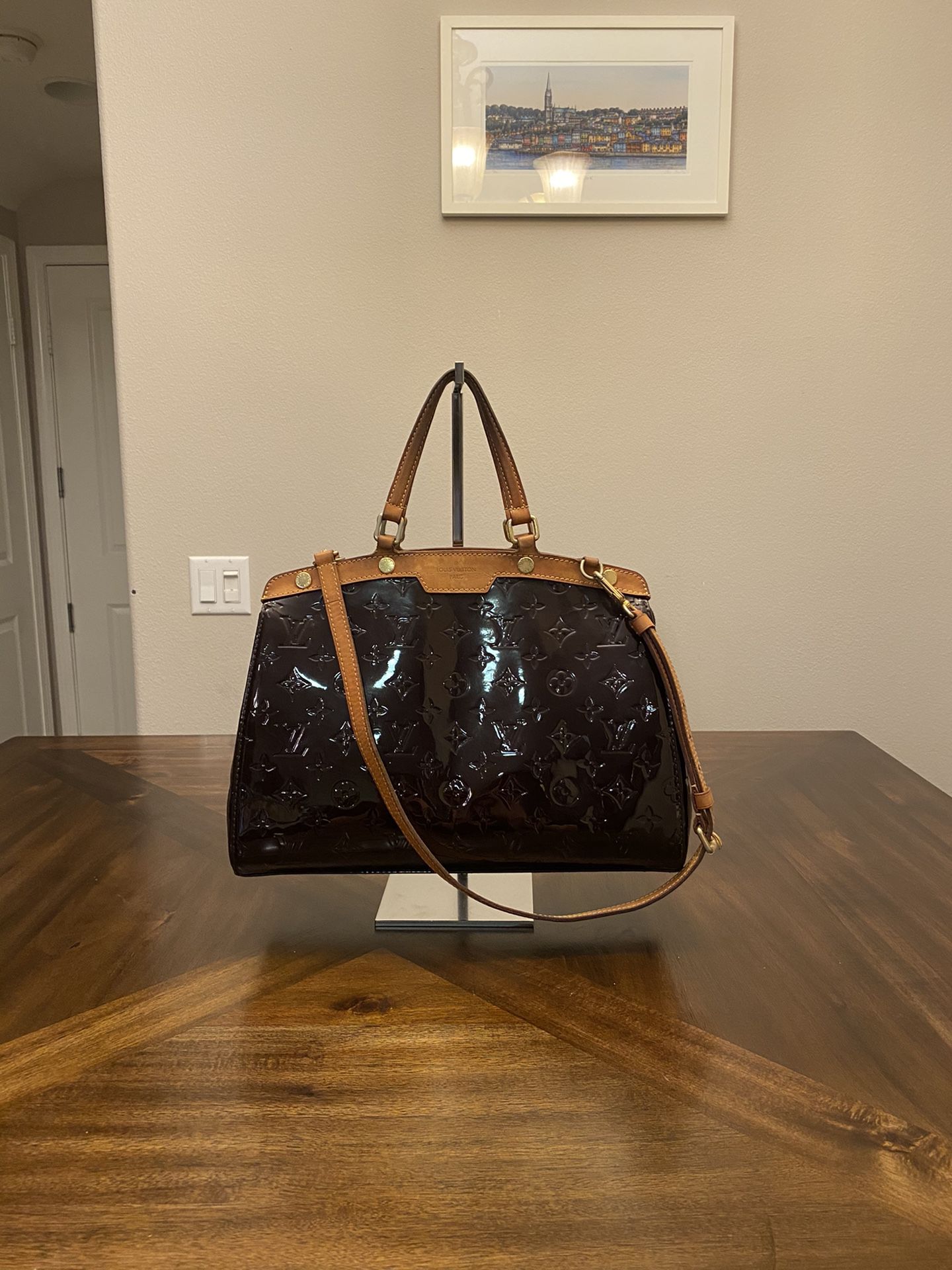 Louis Vuitton Vernis Brea MM Shoulder Bag Satchel