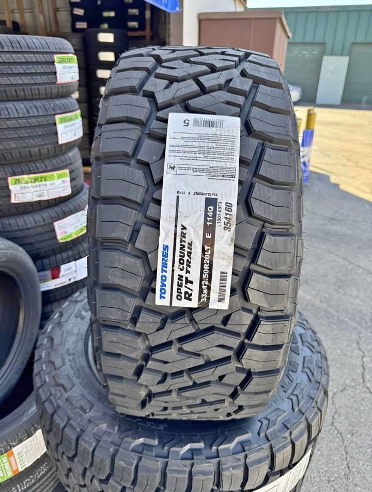 33x12.50R20 Toyo Open Country R/T Trail Load Range E 10 Ply Brand new 4 tires Finance Available