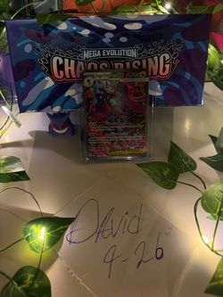 Mega Dragalge EX Pokemon Card in Case