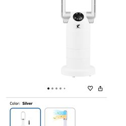 Ocean Loong 1500W Bladeless Tower Fan & Space Heater Combo for Home with Remote Control Timer Oscillation Tip-Over Switch and Adjustable Thermostat, 2