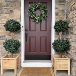 Handcrafted cedar planter