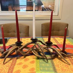 Antler Candle Holder 2 Feet 9 Inches X 9 Inches. Purchased and shipped from Colorado.