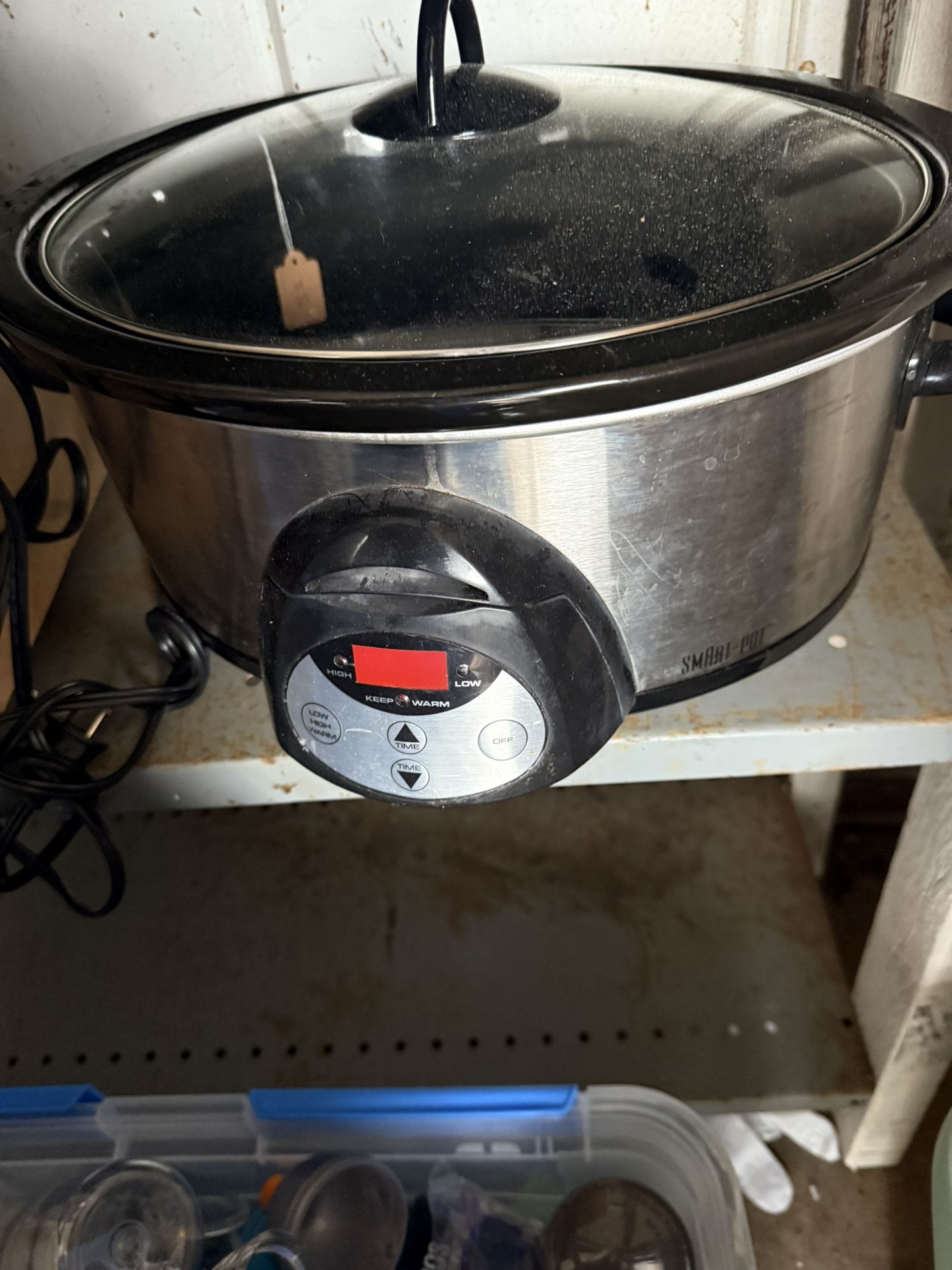 Stainless Steel Digital Slow Cooker – Programmable 6-Quart Crock, High/Low/Keep Warm Settings