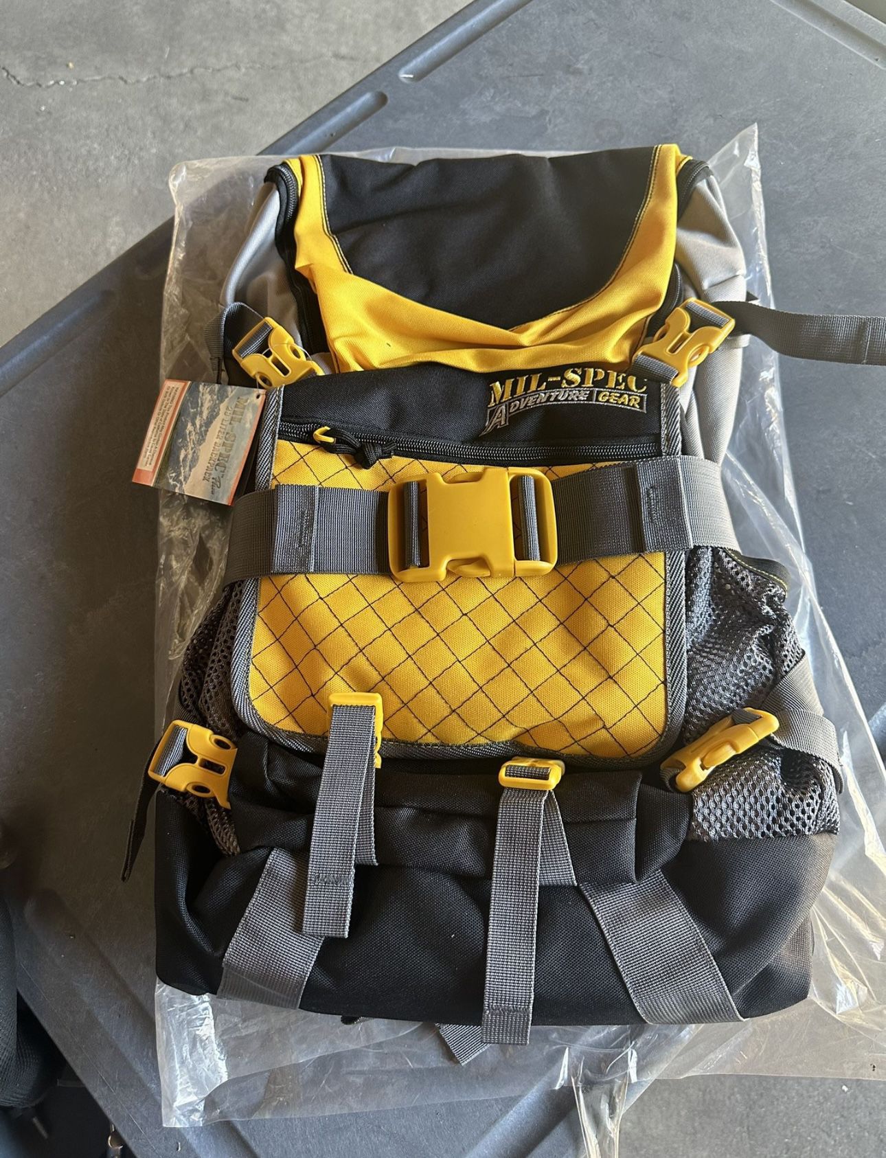 YELLOW/ BLACK Mil-Spec Plus Civilian 28 Liter Backpack with Removable Rain Cover | 28 Liter Back Pack