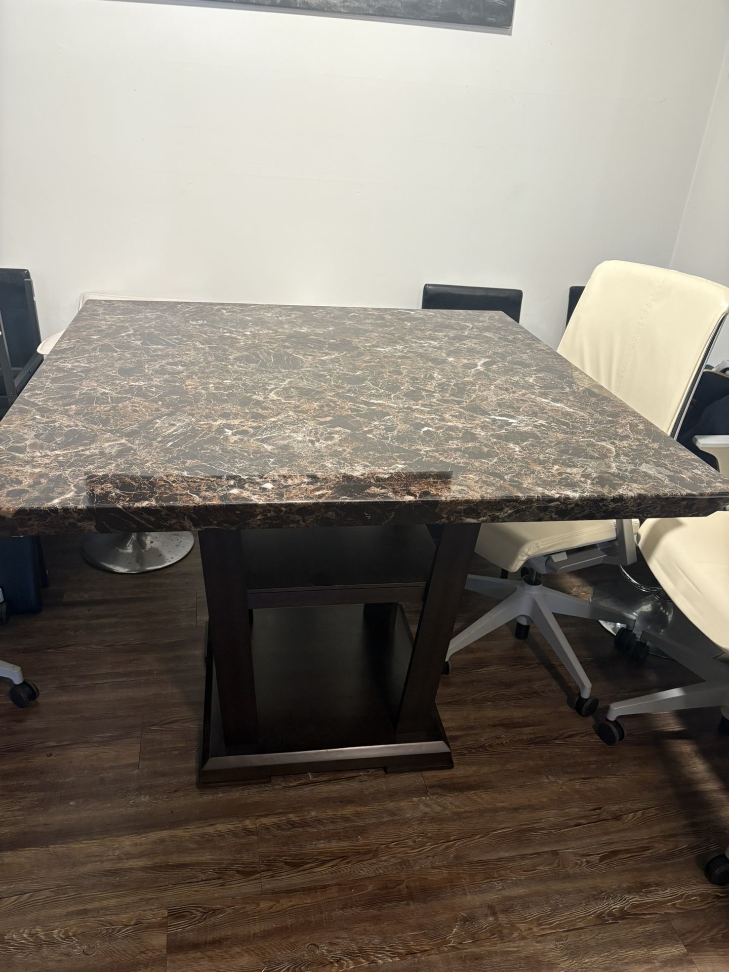Marble Top Counter Height Dining Table 