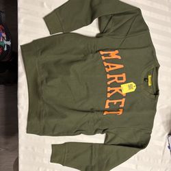 Chinatown Market Puff Arc Print Crewneck Sweatshirt Size Medium 