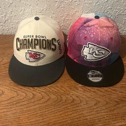 2 SnapBack Chiefs Hats  