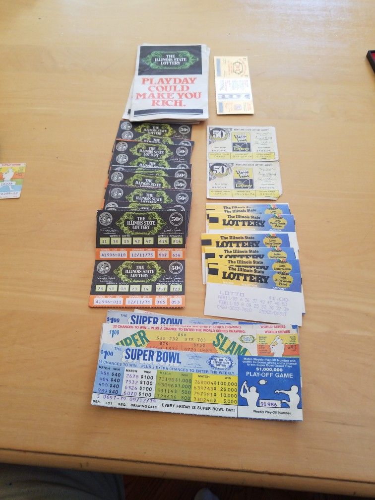 Vintage Lottery Tickets