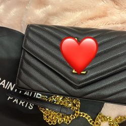 Women's Black Crossbody Bag Purse 