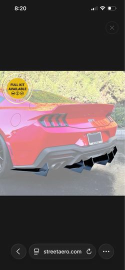 2024-2025 Ford Mustang (Quad Exhaust) - Classic Edition Rear Diffuser