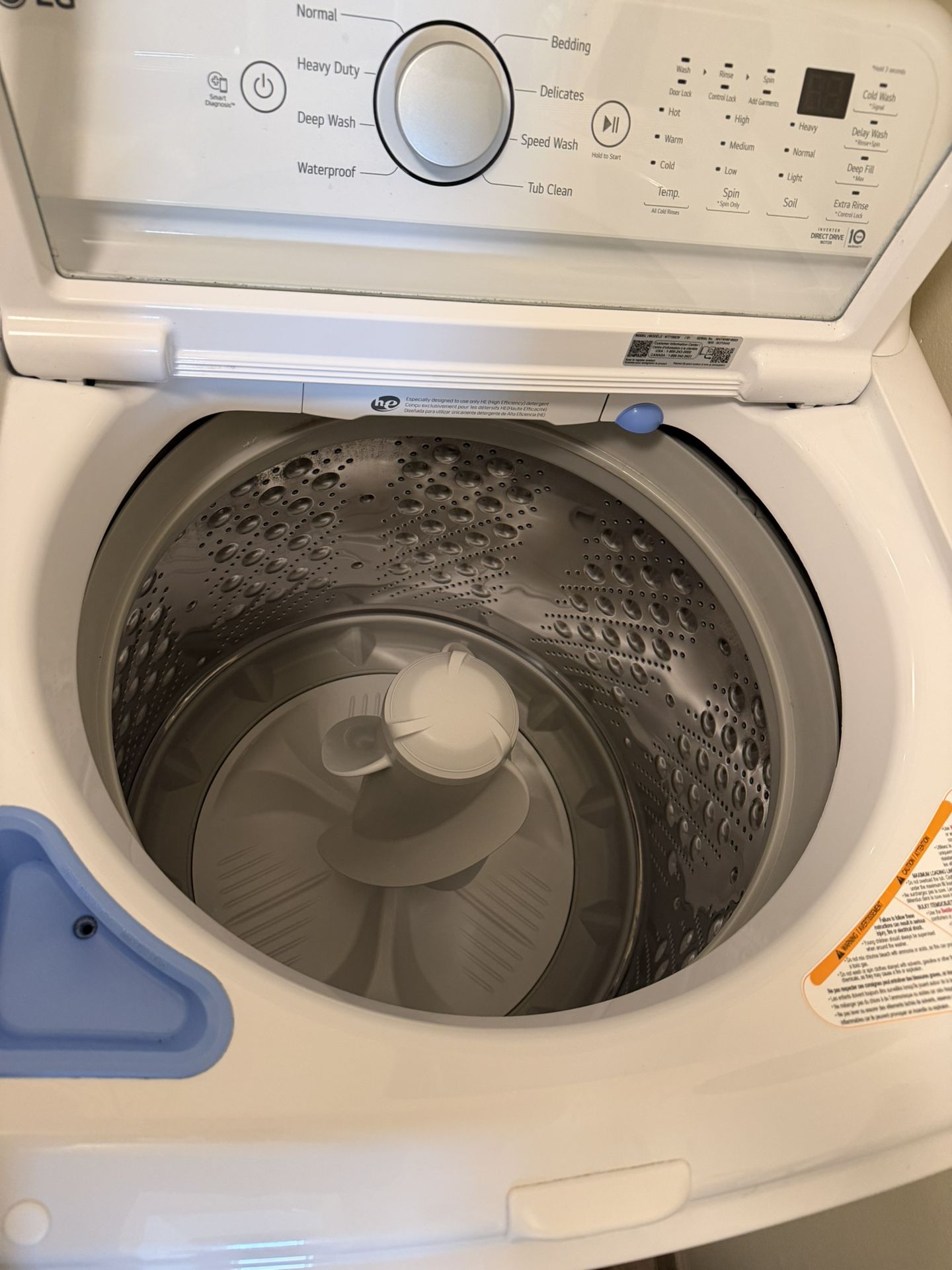 LG Top Load Washer For Pick Up Today