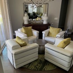 Modern Seating Area Chairs / Coffee Table