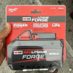 Milwaukee M18. FORGE batteries… 8-0… $135 BRAND NEW “ 
