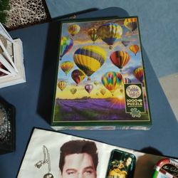 New Hot Air Ballon With Poster,1000 Pcs,never Opened.
