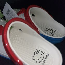 Hello Kitty Crocs(Never Worn)